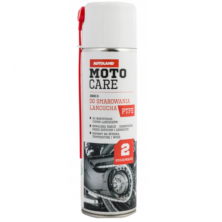 Autoland Moto Care do smarowania łańcucha PTFE 500ml