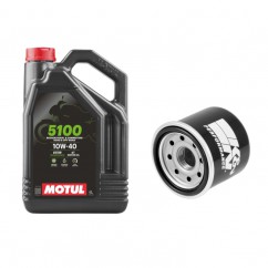 Olej Motul 5100 4T 10W40 4l + Filtr oleju KN-204