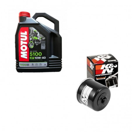 Olej Motul 5100 4T 10W40 4l + Filtr oleju KN-138