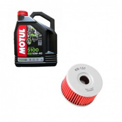 Olej Motul 5100 4T 10W40 4l + Filtr oleju KN-137