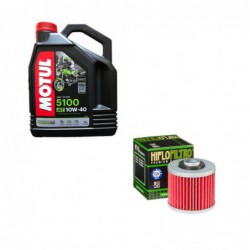 Olej Motul 5100 4T 10W40 4l + filtr oleju HF145