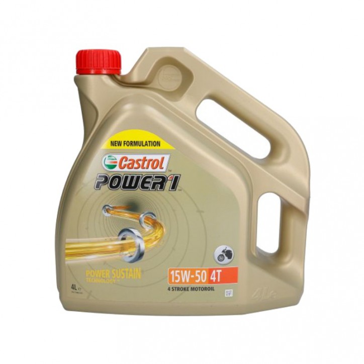 CASTROL POWER 1 15W50 4L OLEJ PÓŁSYNTETYCZNY 4T